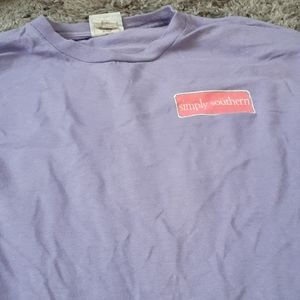 Simply Souther Purple Graphic Sleveed Tee
